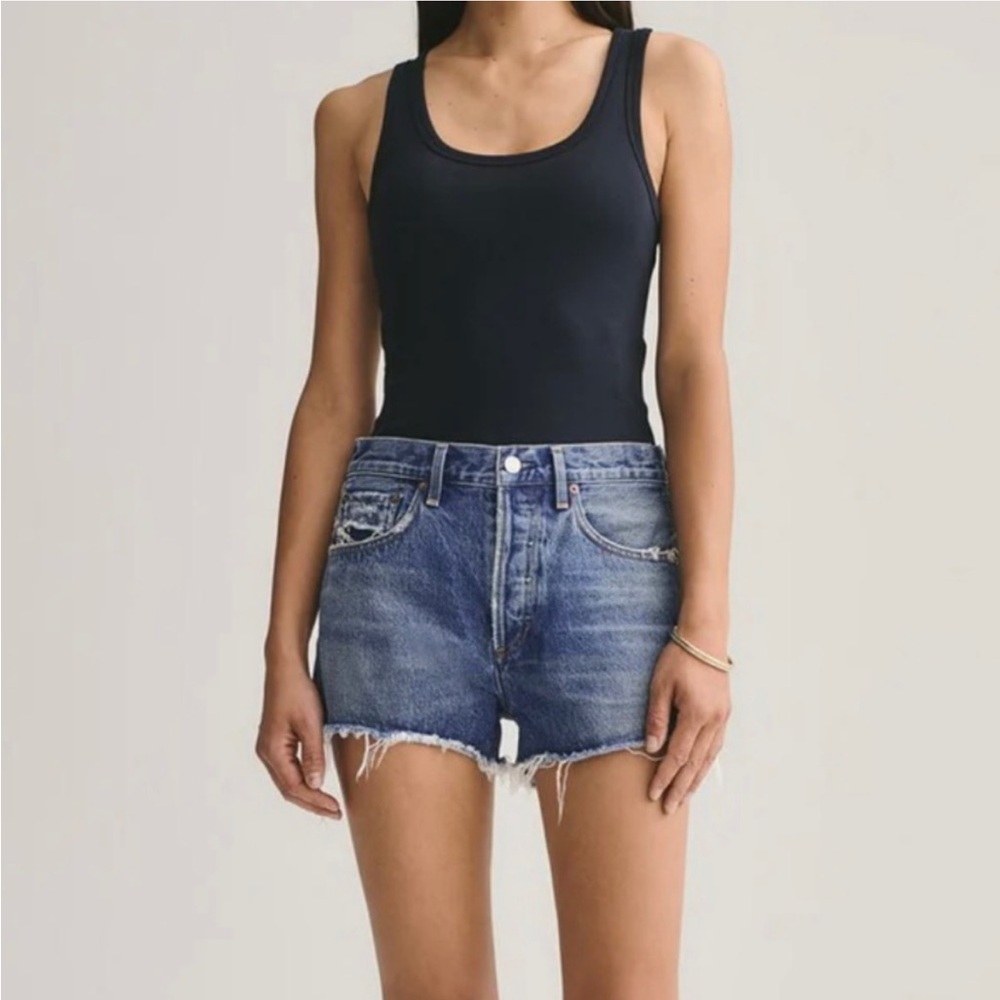 AGOLDE Parker Vintage Cutoff Denim Shorts - Excellent Pre-Loved Condition, 30